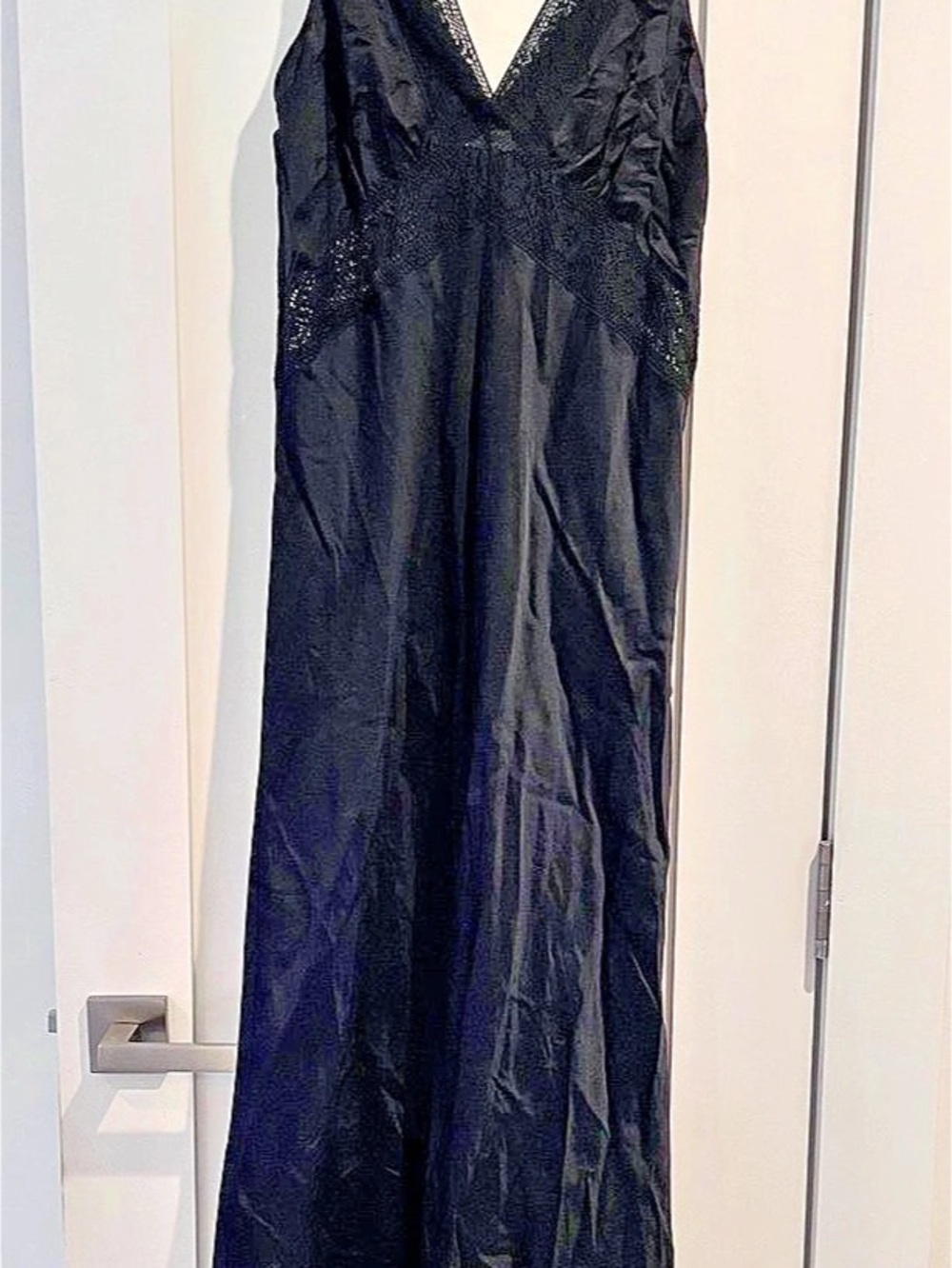 ZARA Black Lace Maxi Dress Size S NWT R25